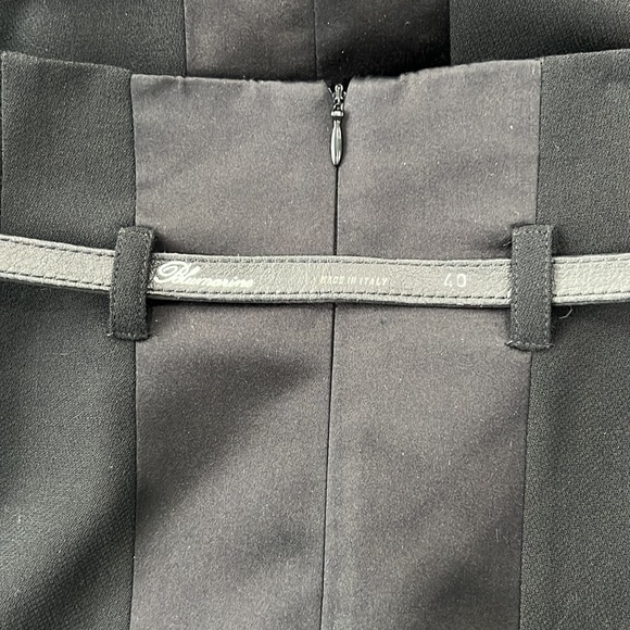 Blumarine Silk & Satin High Waist Elegant Evening Midi Skirt & Belt Womens 6 M - Picture 16 of 16